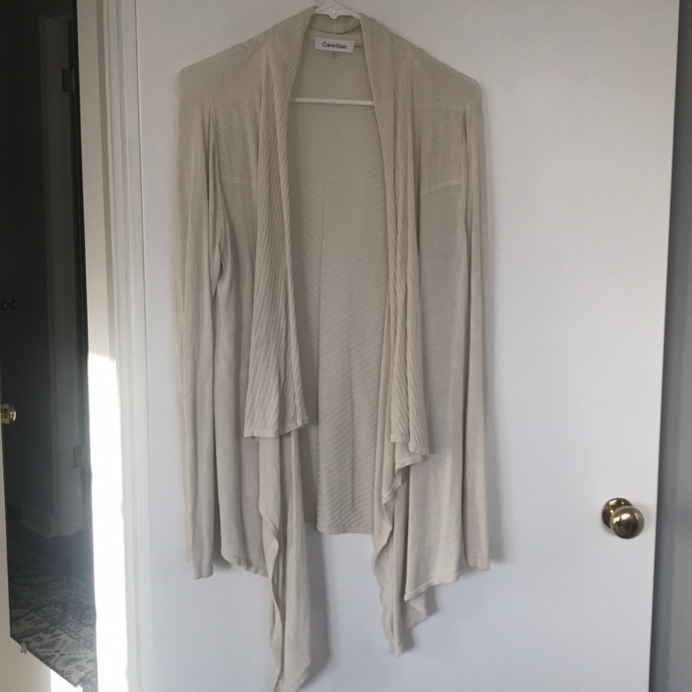 Cream Calvin Klein Cardigan